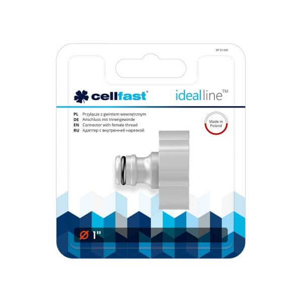 Cút nối nguồn nước ren trong 34mm chất lượng cao Cellfast Ergo